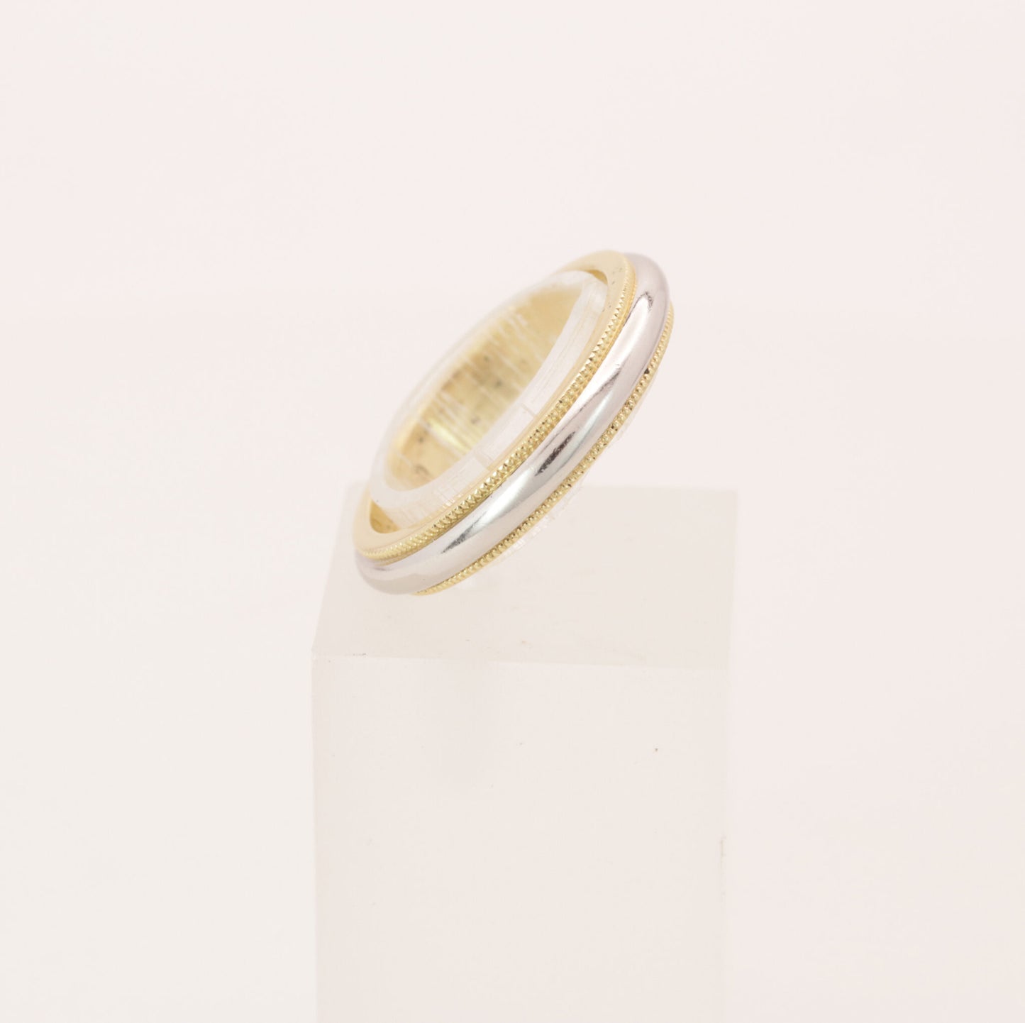 Tiffany & Co. Ring Ehering "Milgrain" 750er Gelbgold mit Platin