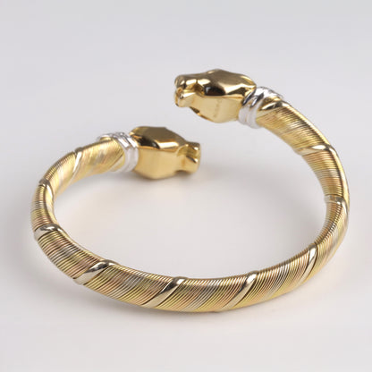 Cartier-Brillant-Armreif | „Panthere de Cartier“ (Cougar) 750/- Gelbgold |1990