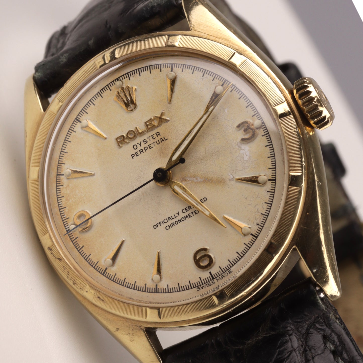Rolex Oyster "Bubbleback" | Ref. 6085 | 33,5 mm | 10 Karat Gelbgold | ca. 1952 |