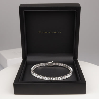 750/- Weissgold | Lab-grown Brillant | Tennis-Armband | 12,27 ct