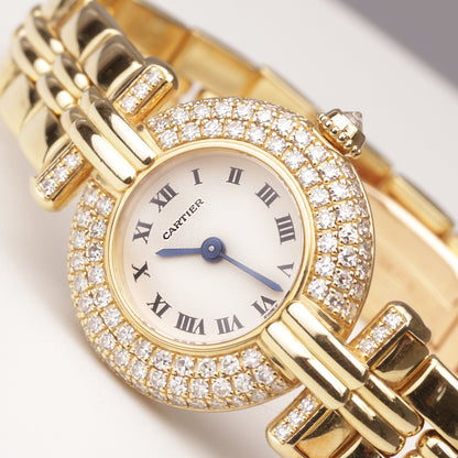 Cartier | Damenuhr | COLISÉE | 18 Karat Gold | Brillantbesatz |