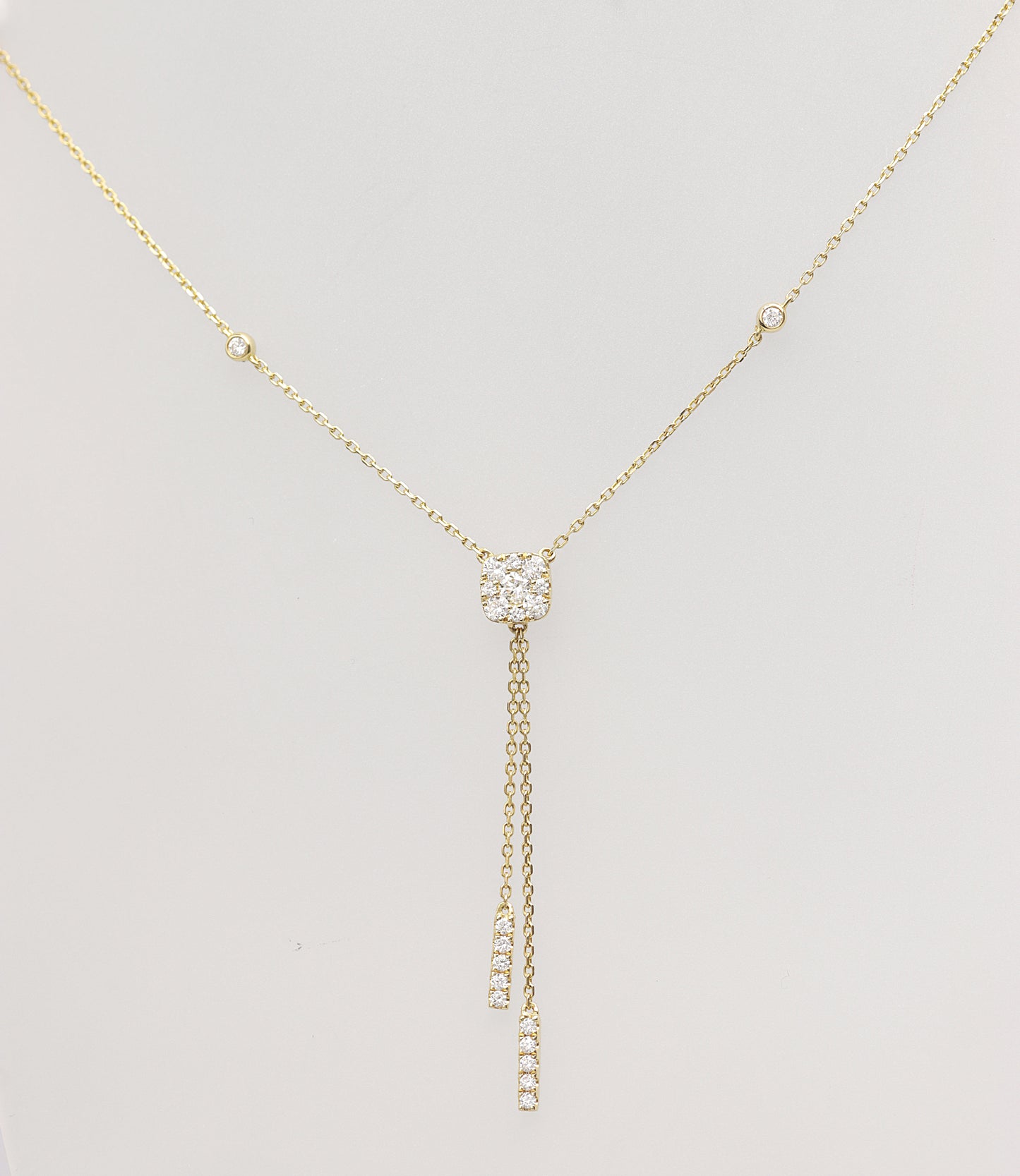 Mittelteil Brillant - Collier 750er Gelbgold mit 0,51 ct Brillant