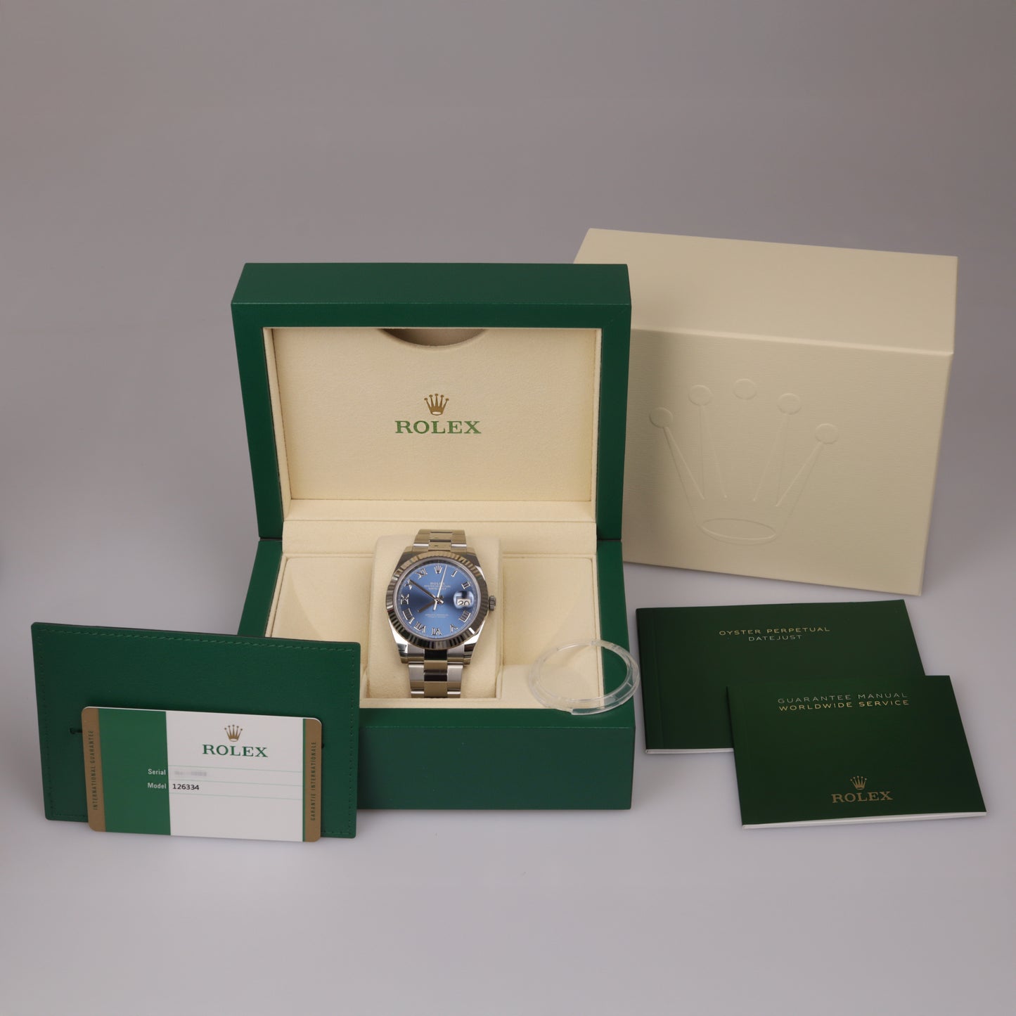 Rolex Datejust | 41 mm | Ref. 126334   | Stahl | 2019 | Box | Papiere