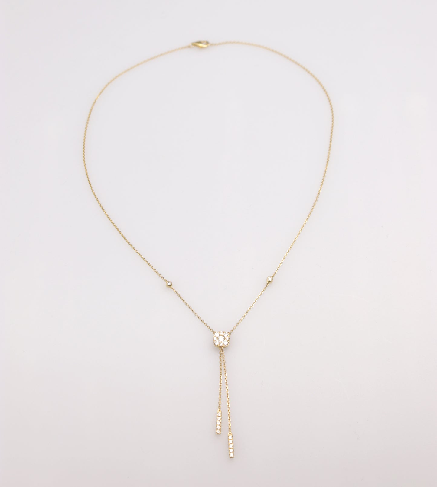 Mittelteil Brillant - Collier 750er Gelbgold mit 0,51 ct Brillant