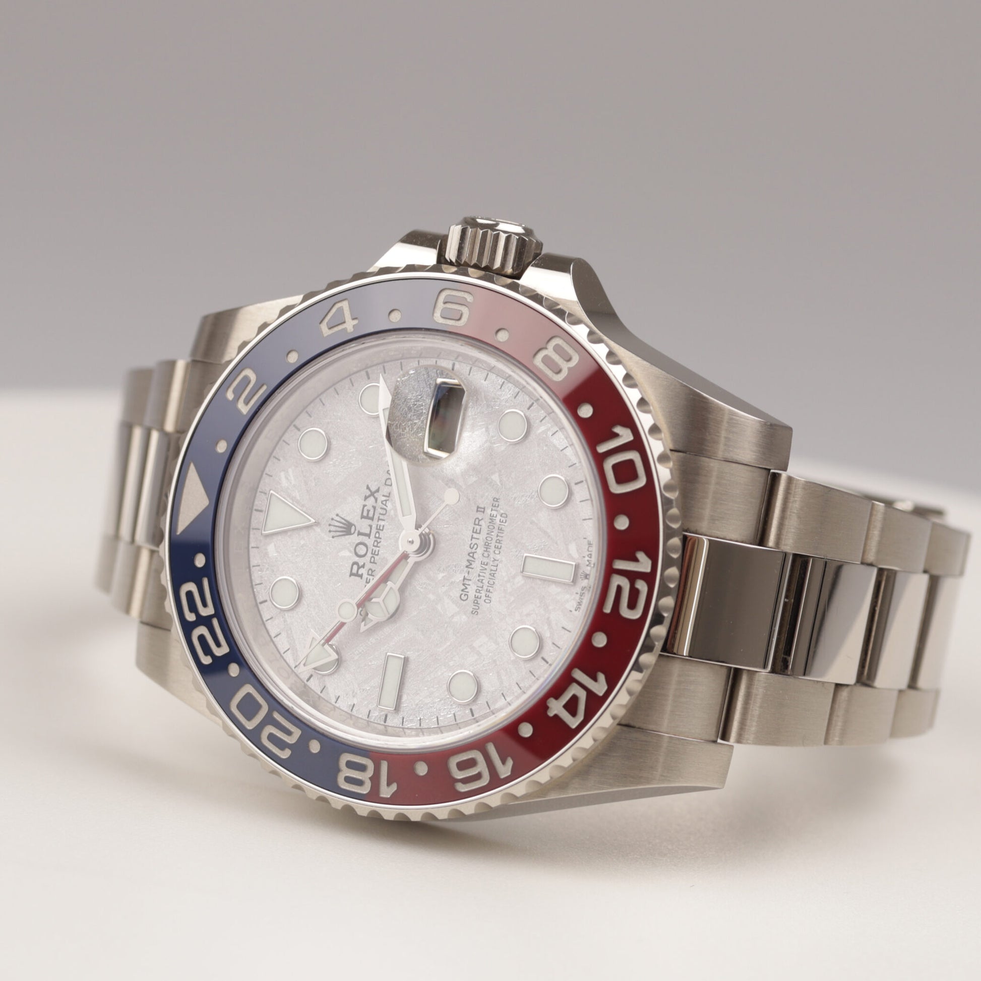 Rolex GMT-Master II Box und Papiere Meteorit Weißgold – Edmund-Arnold