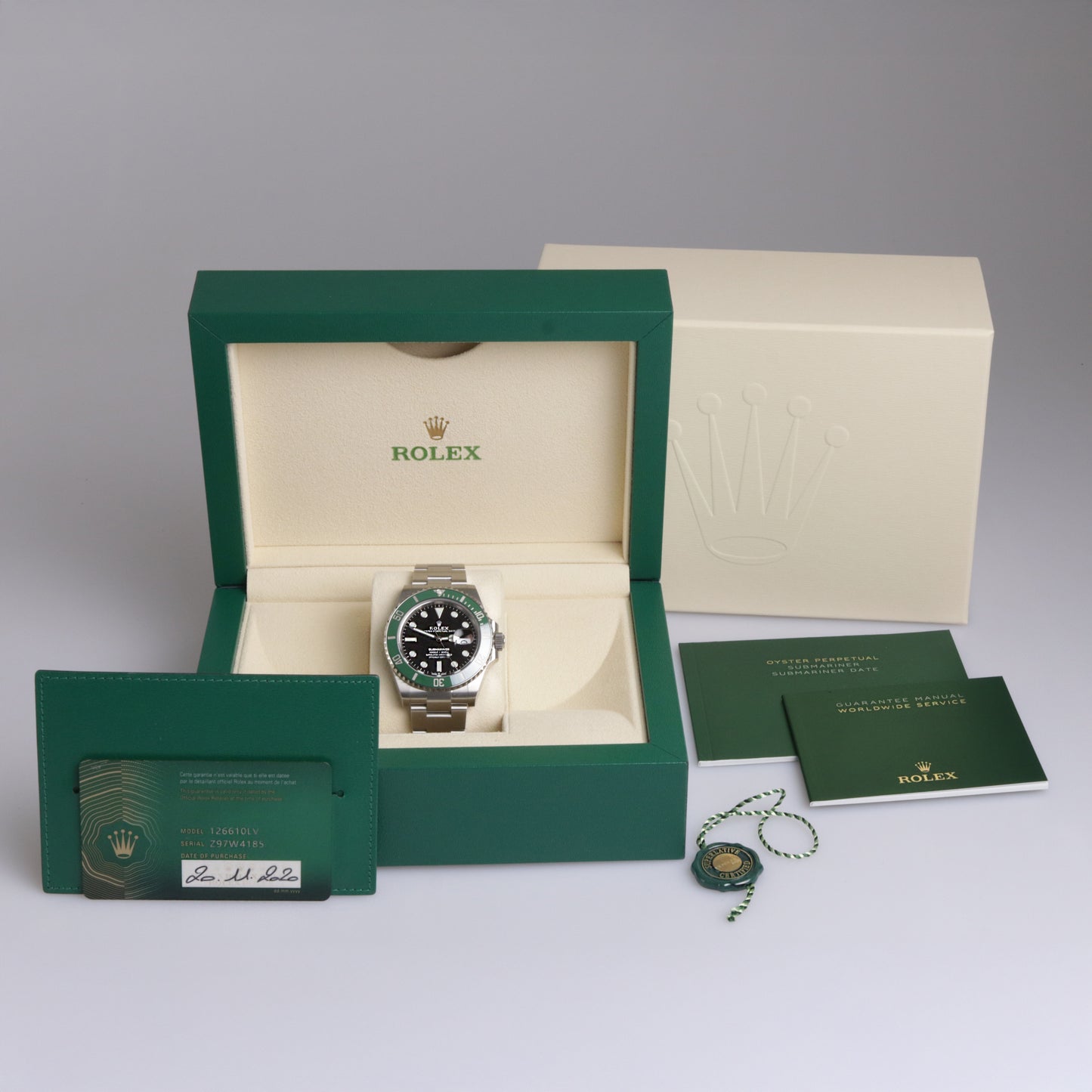 Rolex | Submariner | Date | "Starbucks" | Box und Papiere | Stahl | ungetragen