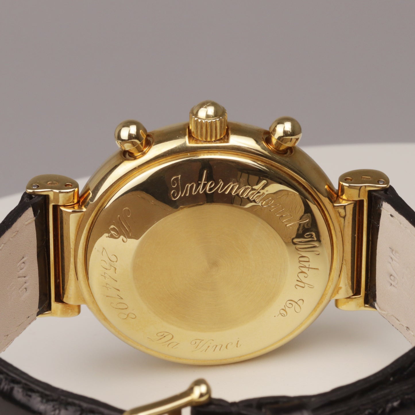 IWC Da Vinci 18 Karat Gelbgold Ref. IW3750 Box + Servicekarte  Chronograph