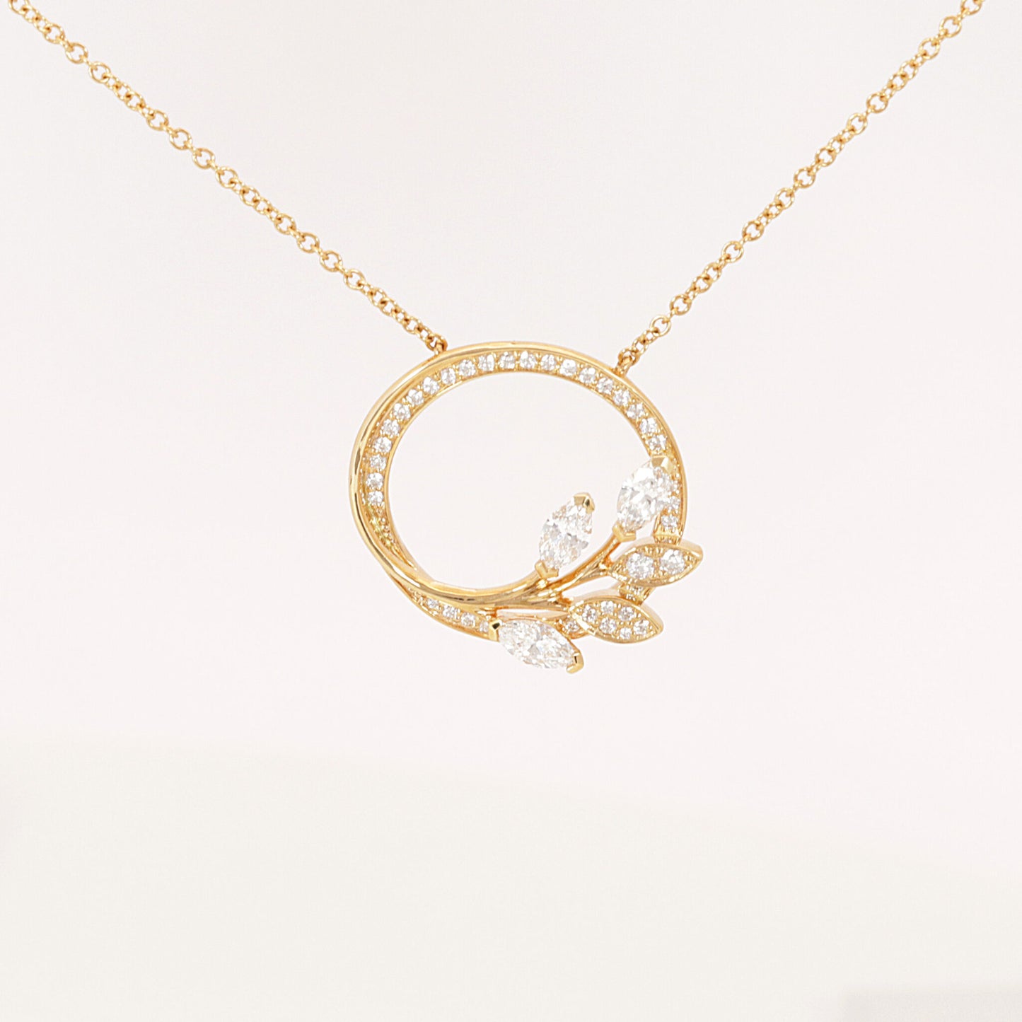 Tiffany & Co. Collier "Vine Circle" 750er Roségold 0,39ct Brillant