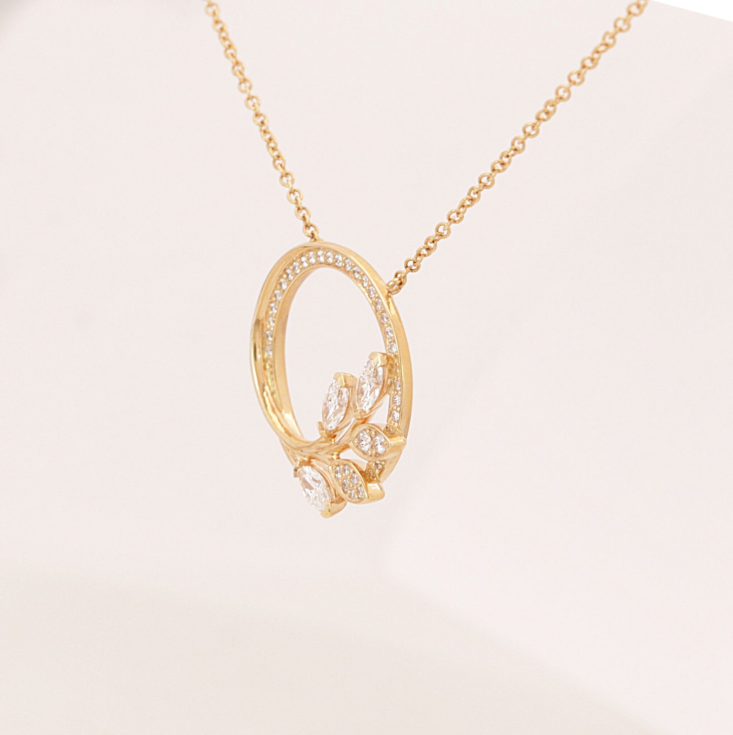 Tiffany & Co. Collier "Vine Circle" 750er Roségold 0,39ct Brillant