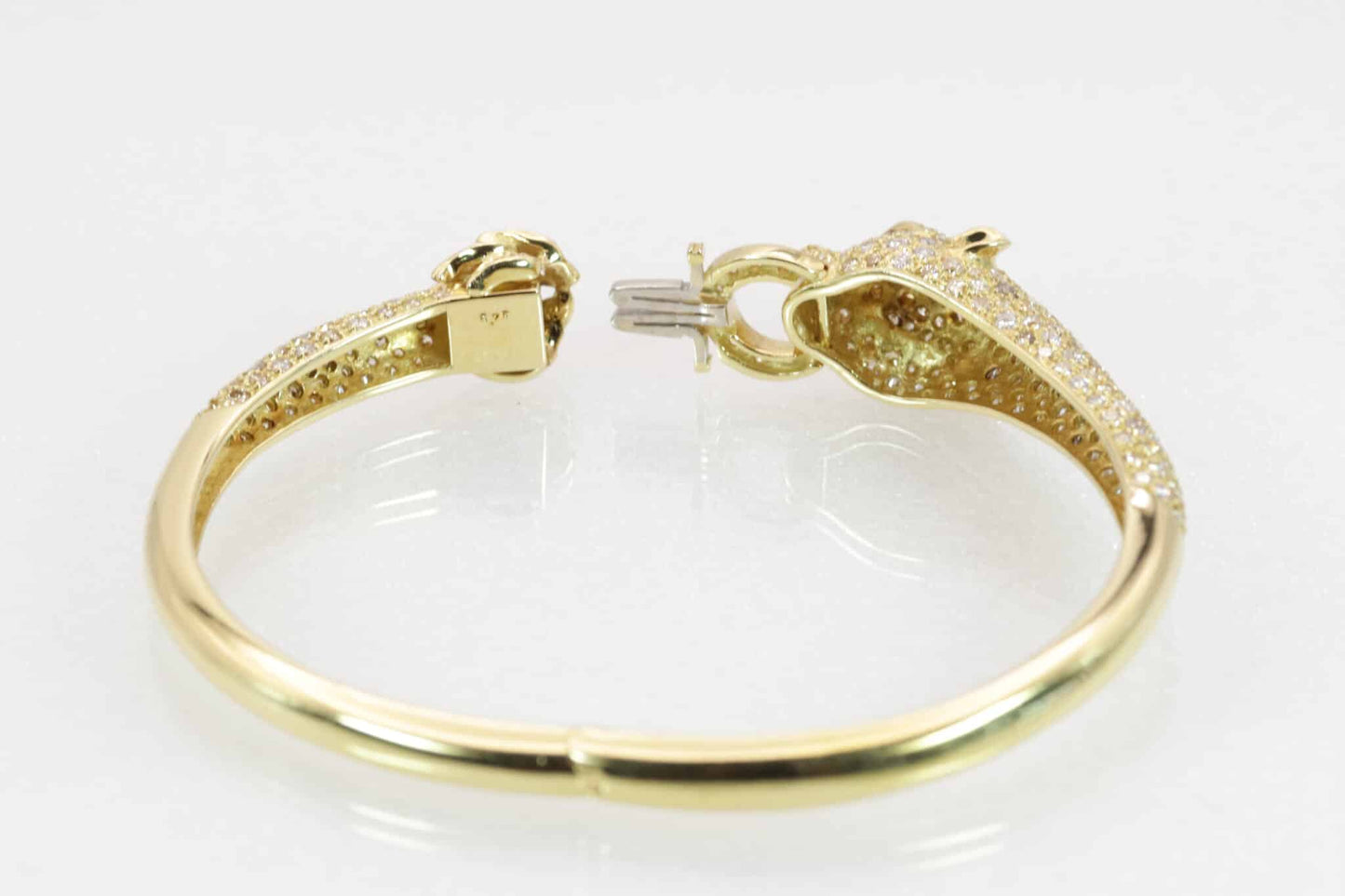 Panther-Brillant-Armreif 750/- Gelbgold von Juwelier Leicht Pforzheim