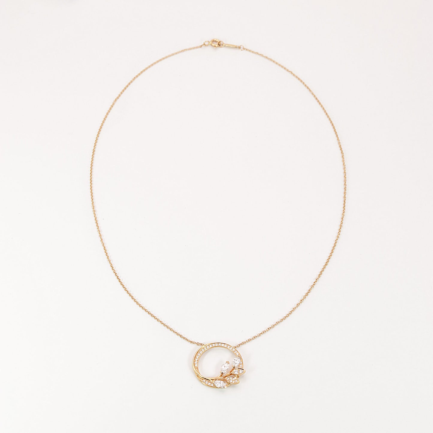 Tiffany & Co. Collier "Vine Circle" 750er Roségold 0,39ct Brillant