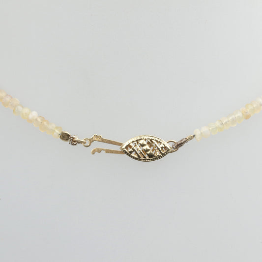 EDELSTEINKETTE | Opal - Collier | facettiert | 46,5 cm | Gold 585/-Schließe | aus Geschäftsauflösung
