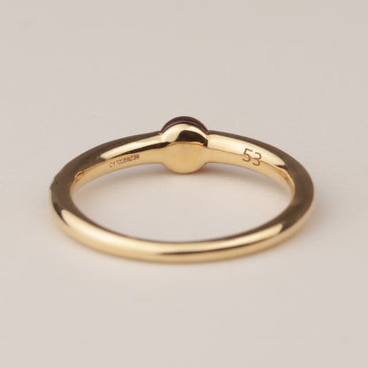 Pomellato Ring "M'ama non M'ama" 750er Roségold Granat mit Brillant