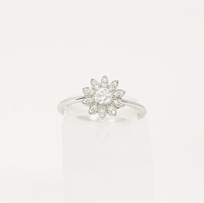 Tiffany & Co. Blumen-Diamant Ring 950er Platin