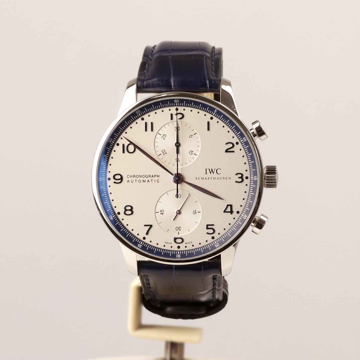 IWC Portugieser Stahl Ref. IW371492 Box Papiere Chronograph