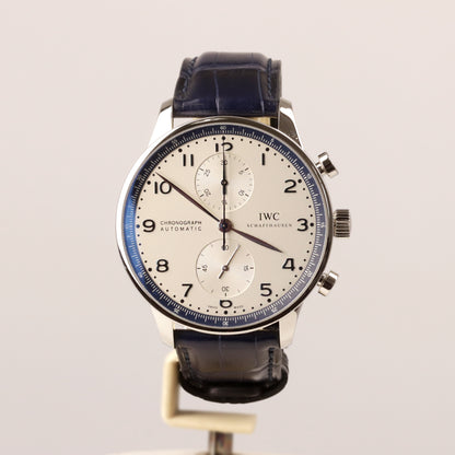 IWC Portugieser Stahl Ref. IW371492 Box Papiere Chronograph