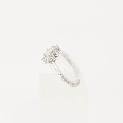 Tiffany & Co. Blumen-Diamant Ring 950er Platin