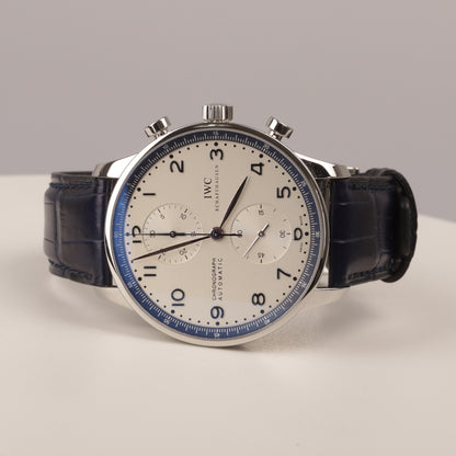 IWC Portugieser Stahl Ref. IW371492 Box Papiere Chronograph