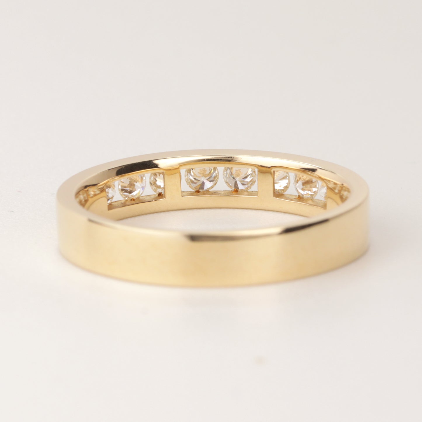 Alliance-Ring | 750/- Gelbgold | 8 Brillanten zusammen 0,40 ct Brillant TW-vsi | Kanalfassung