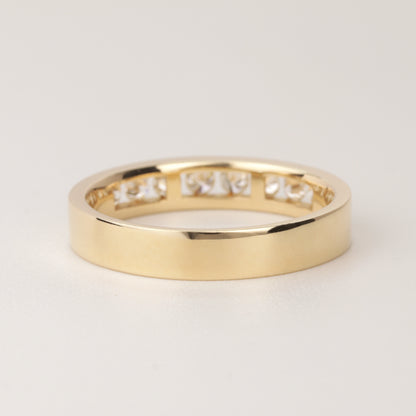 Alliance-Ring | 750/- Gelbgold | 8 Brillanten zusammen 0,40 ct Brillant TW-vsi | Kanalfassung