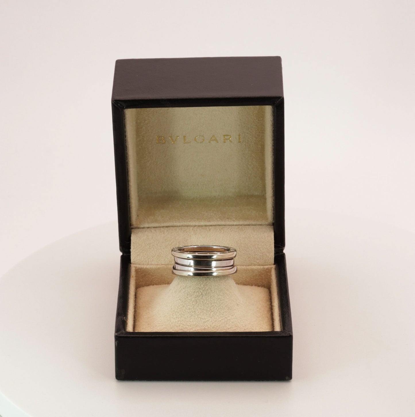 BULGARI Ring "B.ZERO1" 750er Weißgold 2-Band-Ring