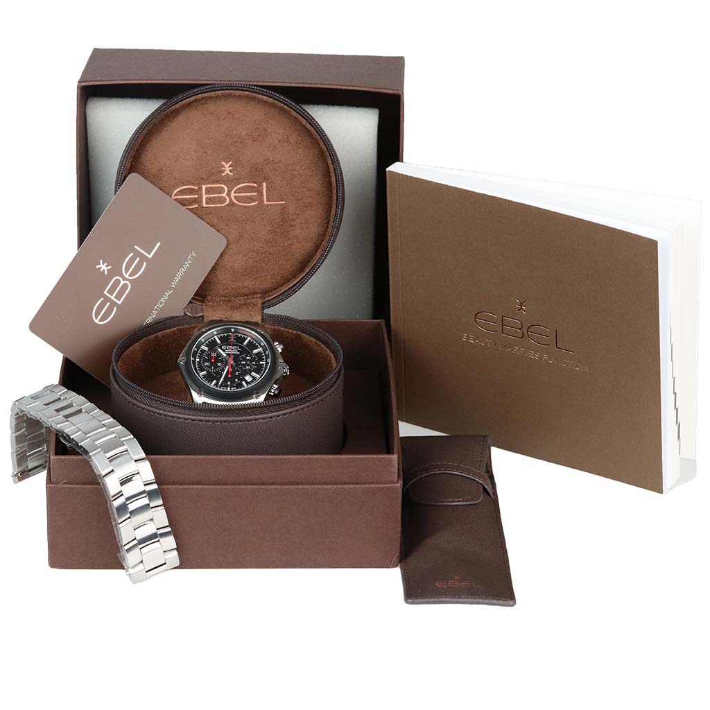 Ebel | Discovery | 2020 | Box und Papiere | Schwarz | 43mm | 1216460 | Luxusuhr