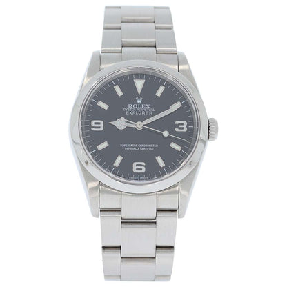 Rolex Explorer 2004 | Box und Papiere | Oyster | Schwarz | 114270 | Luxusuhr