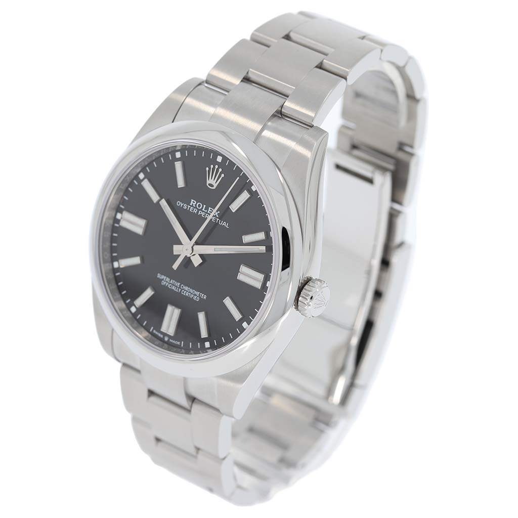 Rolex Oyster Perpetual 41 | 2022 | Box und Papiere | Oyster Schwarz | 124300 | Luxusuhr