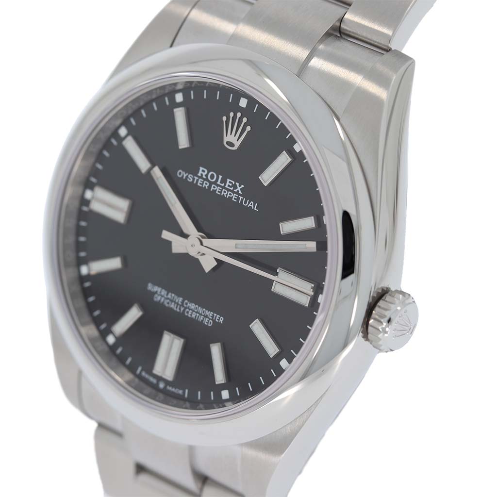 Rolex Oyster Perpetual 41 | 2022 | Box und Papiere | Oyster Schwarz | 124300 | Luxusuhr