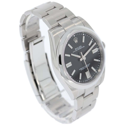 Rolex Oyster Perpetual 41 | 2022 | Box und Papiere | Oyster Schwarz | 124300 | Luxusuhr