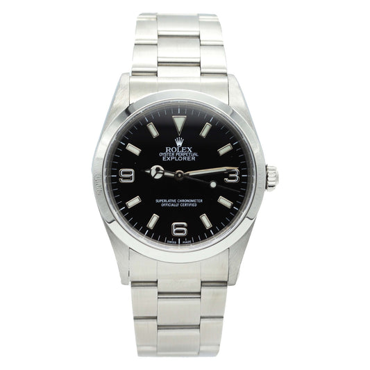 Rolex Explorer | Box und Papiere 1999 | Oyster | Schwarz | 14270 | Luxusuhr