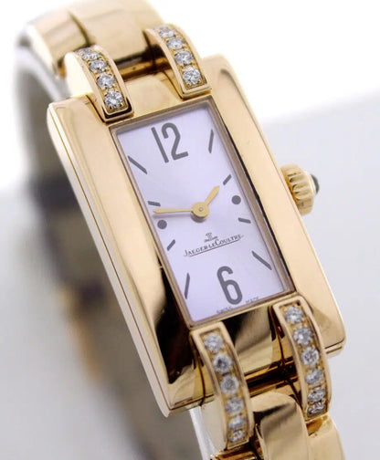 Jaeger-LeCoultre |  Idéale | 750/- Gelbgold am Lederband | Quarz | BJ. ca. 2008 | Box und Papiere