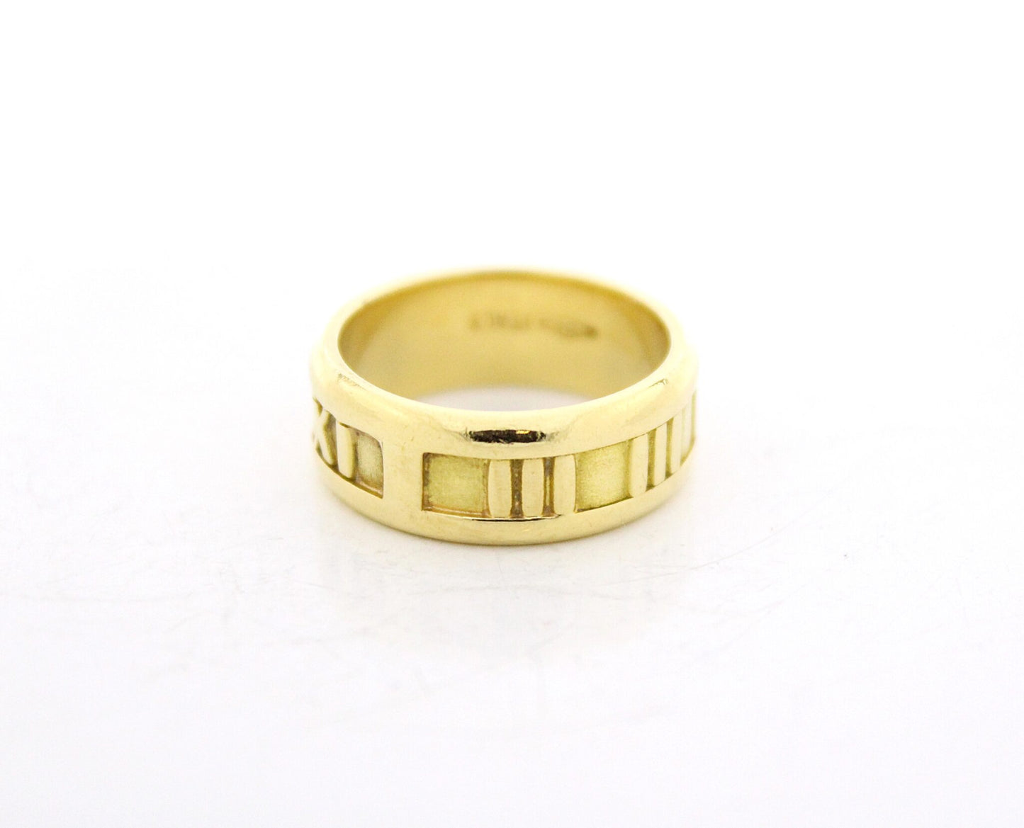 Tiffany & Co. Ring "Atlas" 750er Gelbgold Atlas römische Ziffern