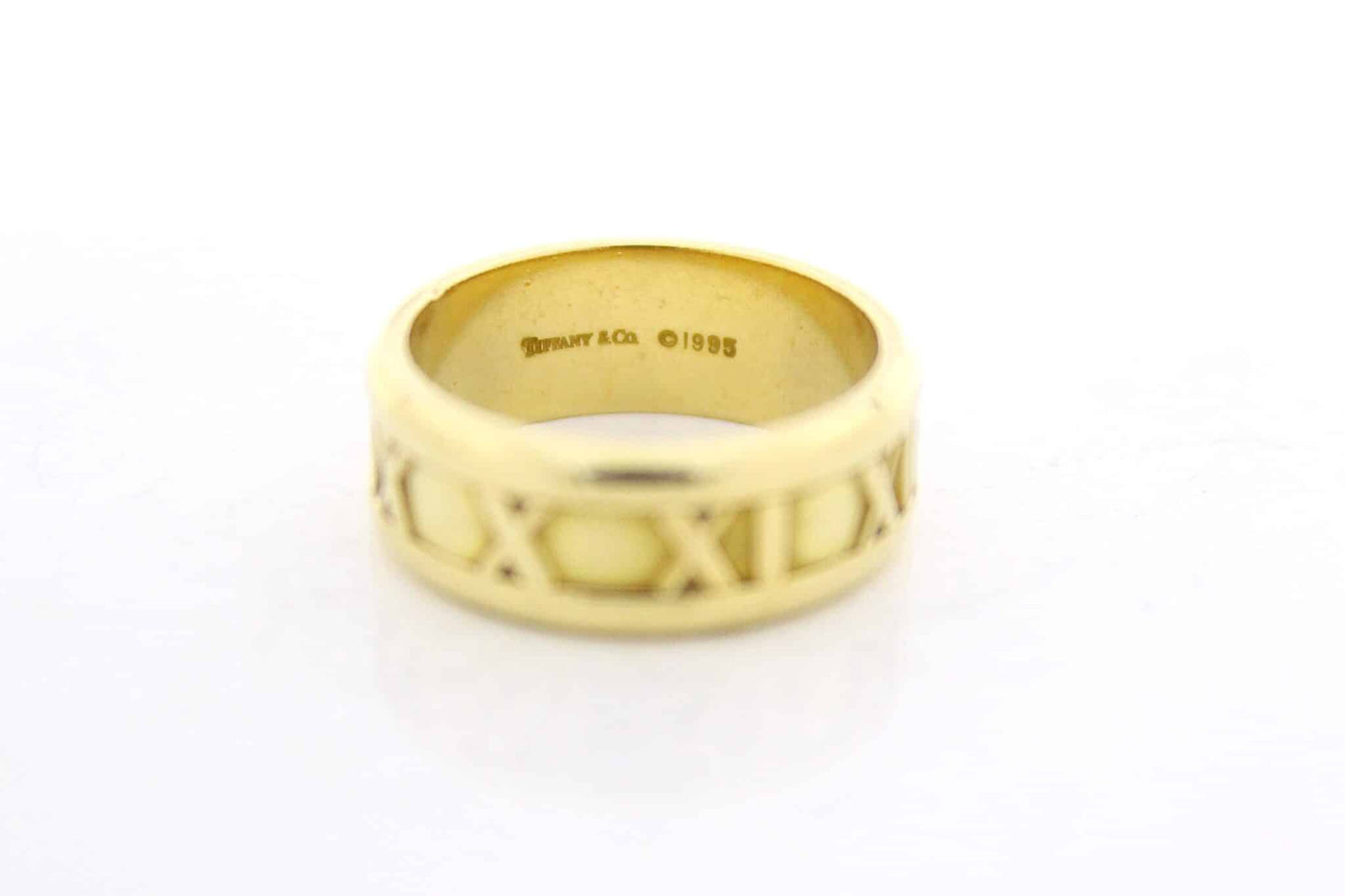 Tiffany & Co. Ring "Atlas" 750er Gelbgold Atlas römische Ziffern