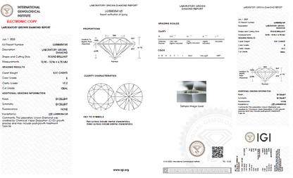 LAB-GROWN Diamant | 5,01 ct E-VS2 | mit IGI Expertise