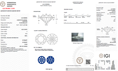 LAB-GROWN Diamant | 4,02 ct F-VS2 | mit IGI Expertise