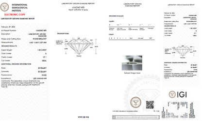 LAB-GROWN Diamant | 1,00 ct E-VS1 | mit IGI Expertise