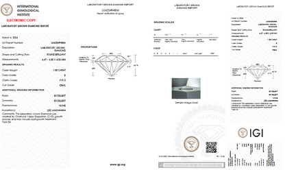 LAB-GROWN Diamant | 1,05 ct E-VVS2 | mit IGI Expertise