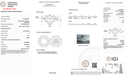 LAB-GROWN Diamant | 3,04 ct F-VS2 | mit IGI Expertise